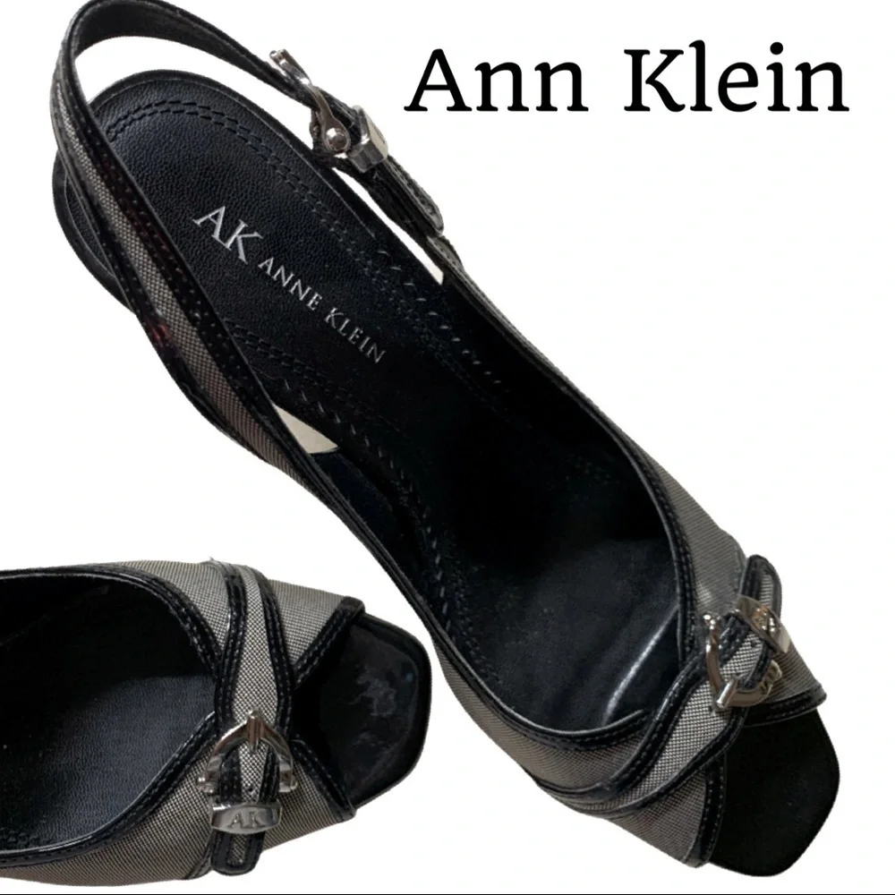 Adorable Ann Klein Peep Toe Summer Heels 👠 Size 9M